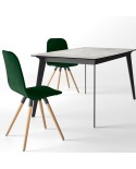 Mesa Infinity CANCIO estructura metálica y encimera en porcelánico. Para cocina y hogar