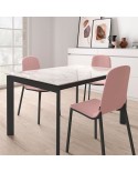 Mesa Poker CANCIO estructura metálica y encimera en porcelánico para cocina y hogar