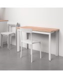 Mesa Poker Minor CANCIO estructura metálica y sobre laminado para cocina
