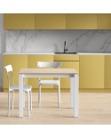 Mesa Puzzle CANCIO estructura metálica y encimera laminado para cocina y hogar