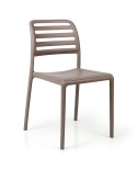 Silla Costa NARDI en polipropileno reforzado con fibra de vidrio apilable para exterior en terraza, jardín y hostelería.