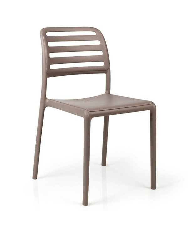 Silla Costa NARDI en polipropileno reforzado con fibra de vidrio apilable para exterior en terraza, jardín y hostelería.