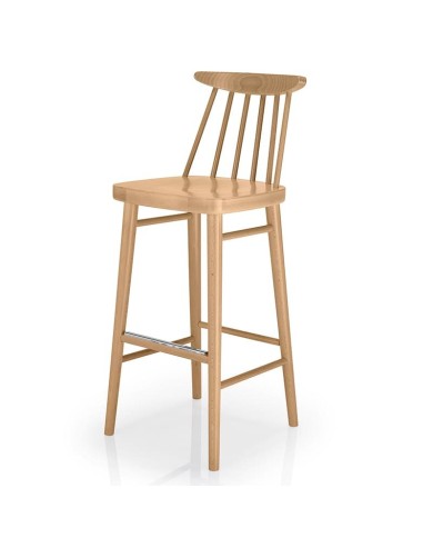 Taburete madera y tapizado. Ideal para bares, restaurantes, cafeterías y espacios de hostelería que buscan estilo y durabilidad.
