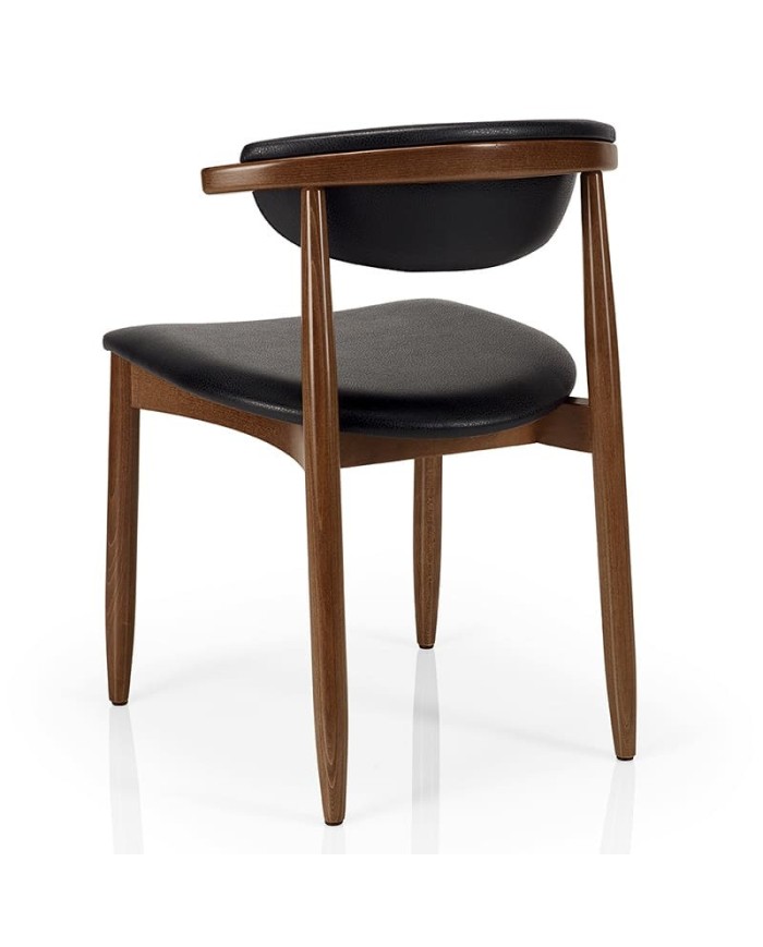 Silla de madera tapizada JMS Moreira C92