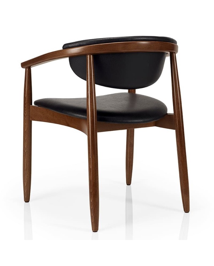 Sillón de madera tapizado JMS Moreira C92B