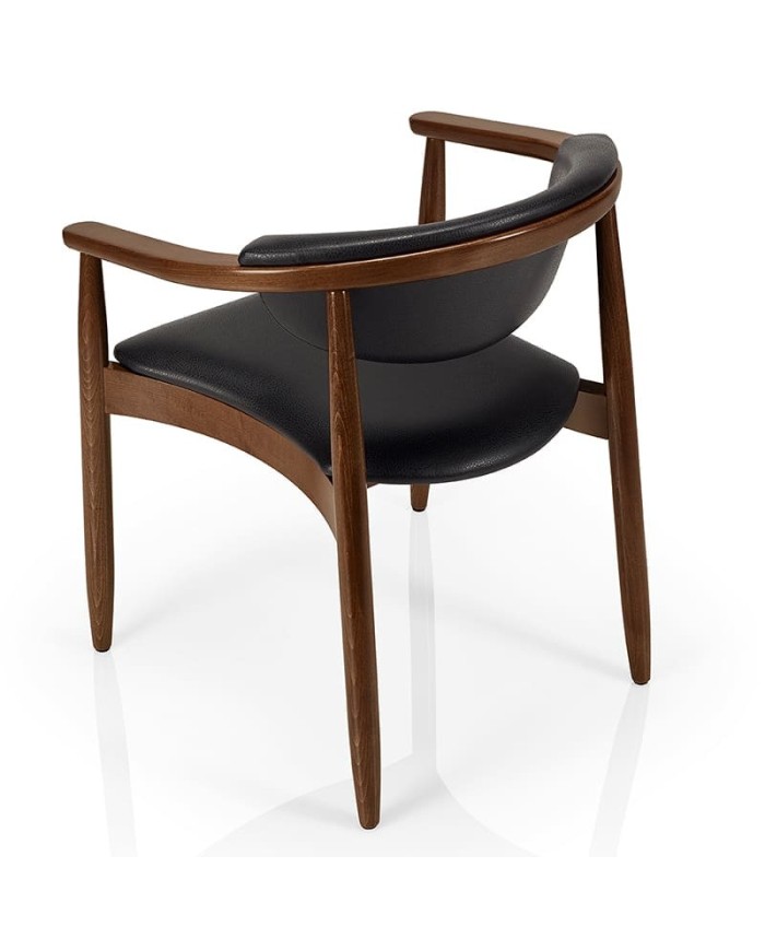 Sillón de madera tapizado JMS Moreira C92B