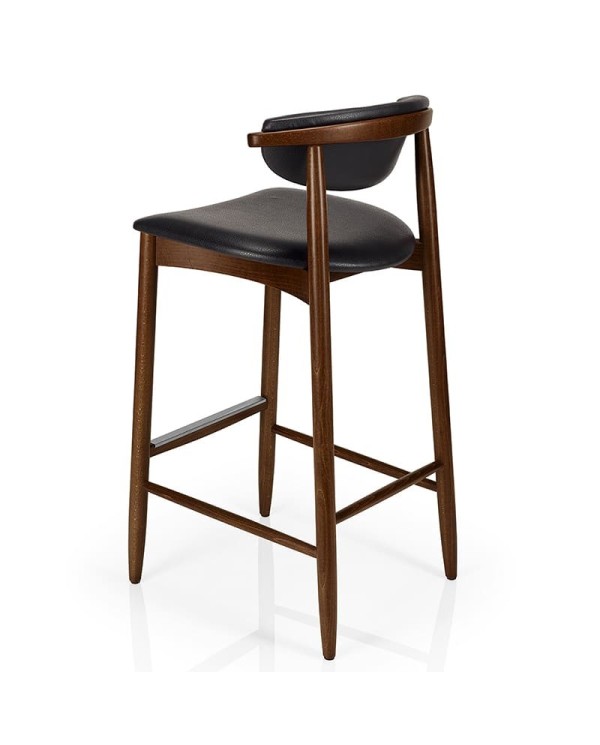 Taburete de madera tapizado JMS Moreira C92C