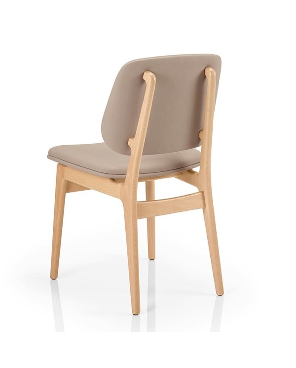 Silla de madera tapizada JMS Moreira E64