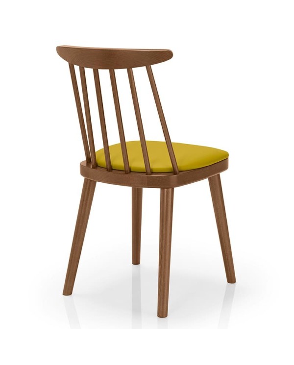 Silla de madera tapizada JMS Moreira ZF07