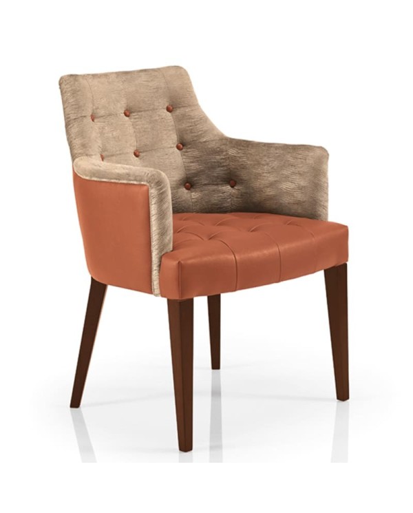 Sillón tapizado con capitoné  JMS Moreira ZH20