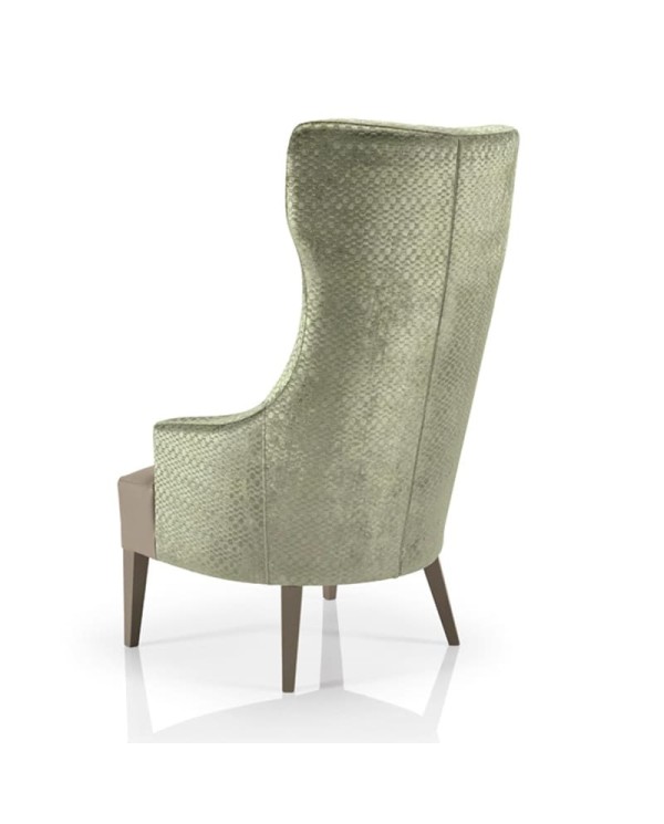 Butaca tapizada con botones decorativos JMS Moreira ZH23C