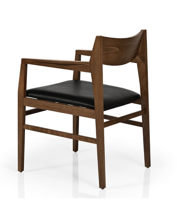 Sillón de madera tapizado JMS Moreira K78B