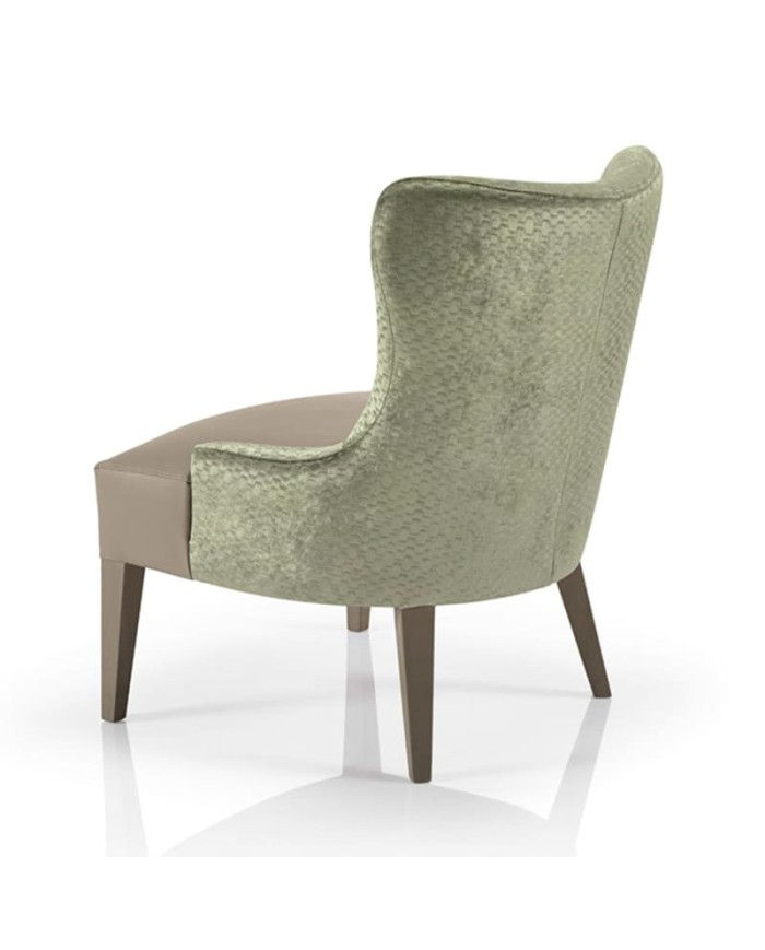 Butaca tapizada con asiento amplio JMS Moreira ZH25