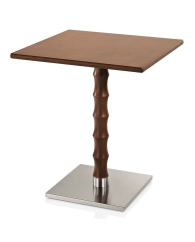 Base de mesa central de diseño elegante y estable, ideal para hostelería y espacios de interior.