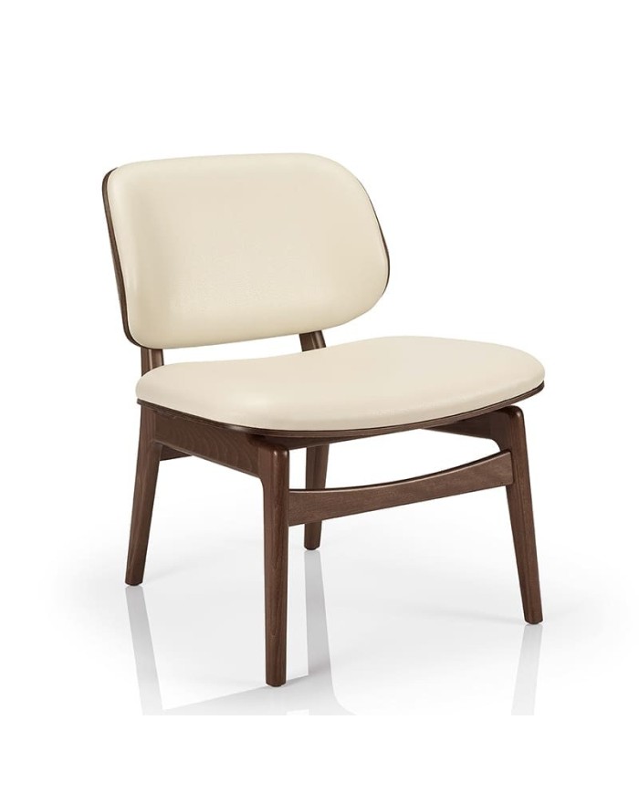 Silla de madera de diseño elegante super cómoda para hogar y hostelería interior.