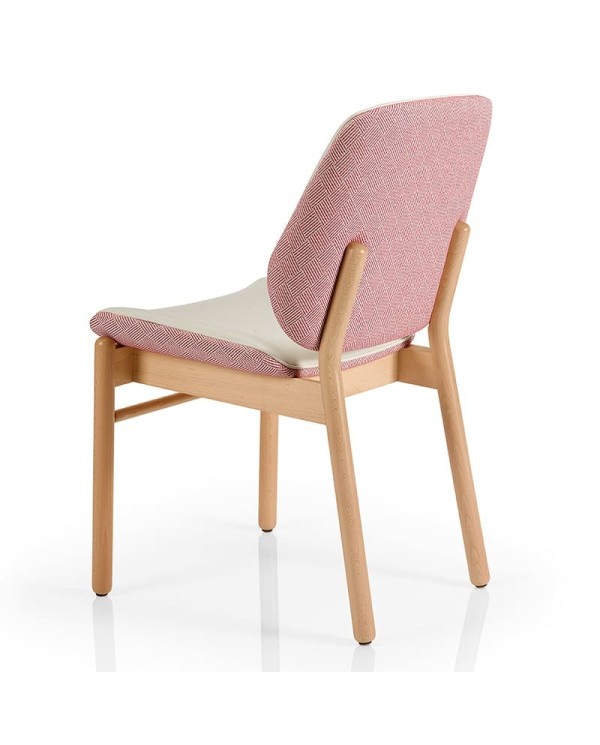 Silla de madera y tapizado JMS Moreira ZH36