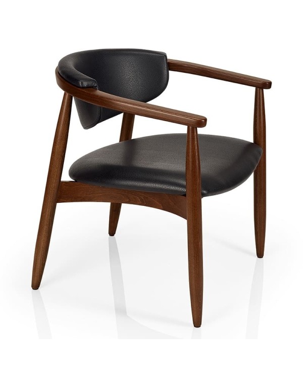 Sillón tapizado de madera JMS Moreira ZH38