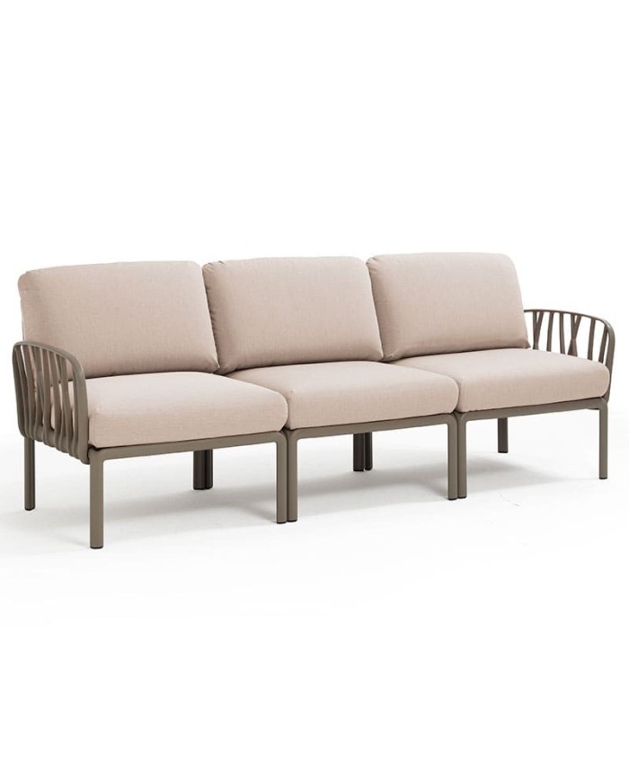 SOFÁ KOMODO NARDI 3 PLAZAS TORTORA M14 SOFÁ KOMODO NARDI 3 PLAZAS TORTORA M14