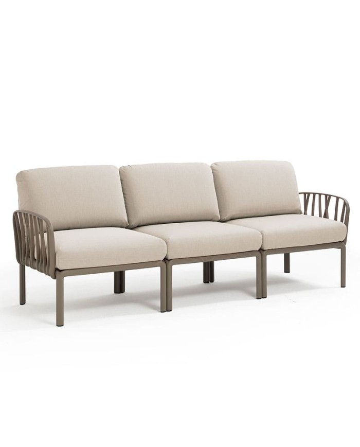 SOFÁ KOMODO NARDI 3 PLAZAS TORTORA M14 SOFÁ KOMODO NARDI 3 PLAZAS TORTORA M14