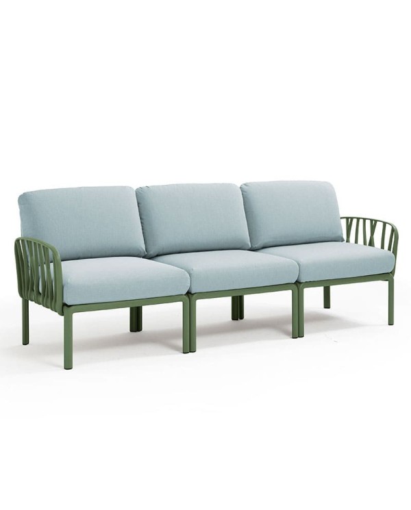 Sofá Komodo Nardi color agave 3 plazas