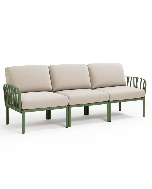 Sofá Komodo Nardi color agave 3 plazas