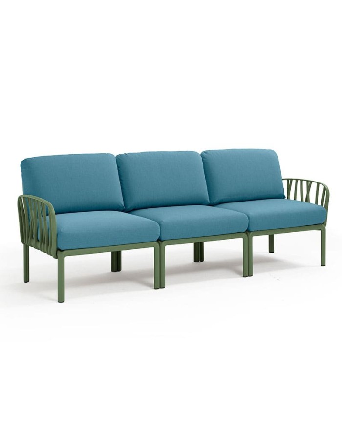 Sofá Komodo Nardi color agave 3 plazas