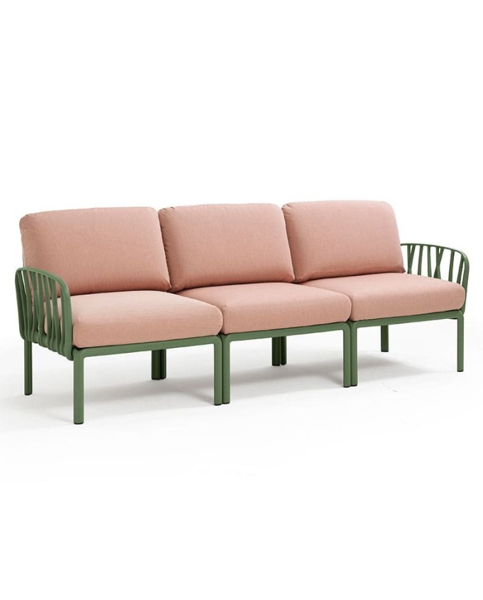 Sofá Komodo Nardi color agave 3 plazas