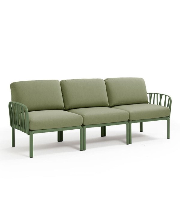 Sofá Komodo Nardi color agave 3 plazas