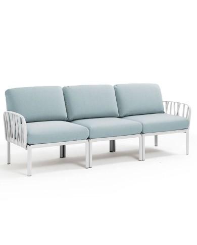 Sofá Komodo Nardi color blanco 3 plazas