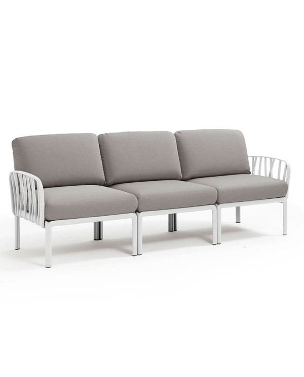 SOFÁ KOMODO NARDI 3 PLAZAS BLANCO M14C