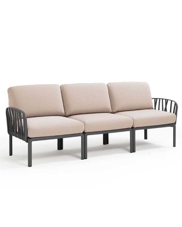 SOFÁ KOMODO NARDI 3 PLAZAS ANTRACITA M14D SOFÁ KOMODO NARDI 3 PLAZAS ANTRACITA M14D