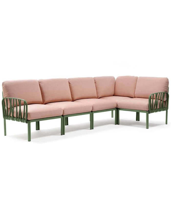 Sofá rinconera modular de exterior para hogar y hostelería