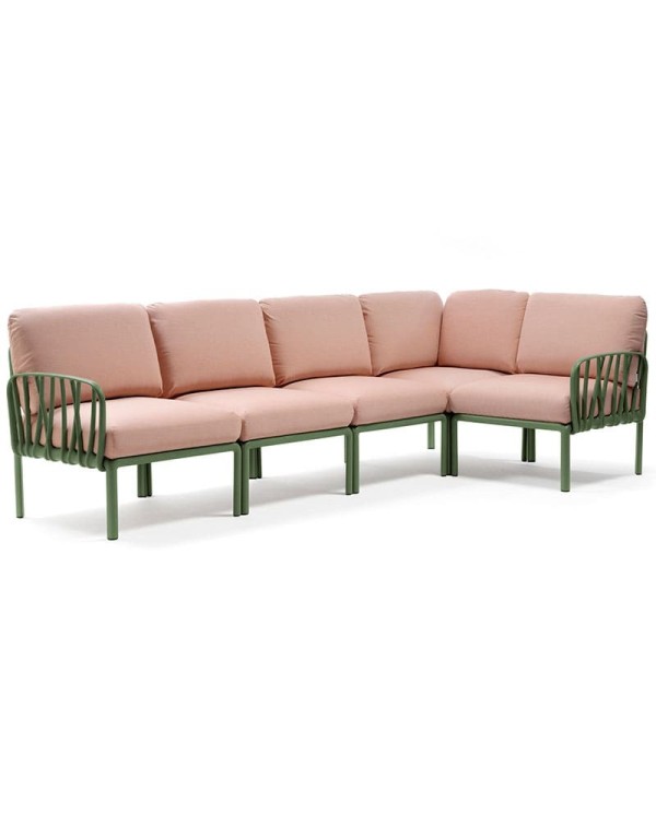 Sofá rinconera modular de exterior para hogar y hostelería