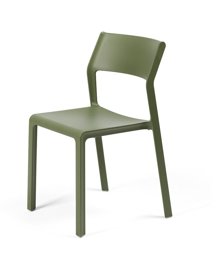 Silla Trill NARDI apilable en polipropileno reforzado con fibra de vidrio para exterior en terraza, jardín y hostelería.