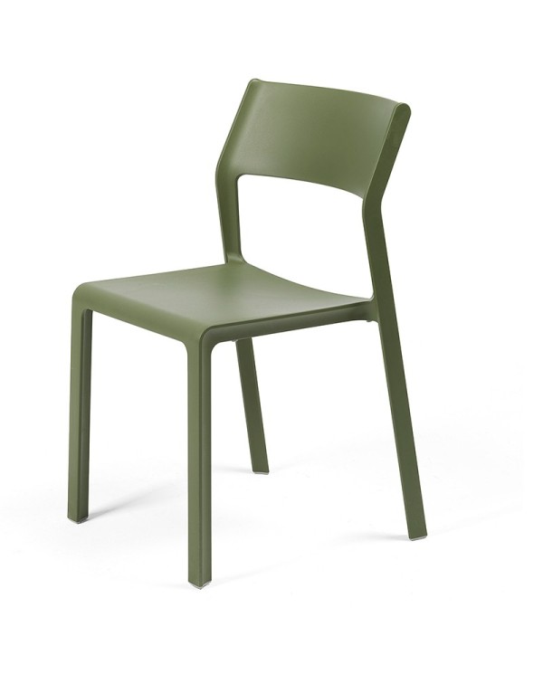 Silla Trill NARDI apilable en polipropileno reforzado con fibra de vidrio para exterior en terraza, jardín y hostelería.