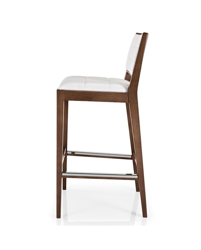 Taburete alto de madera tapizado JMS Moreira ZH83