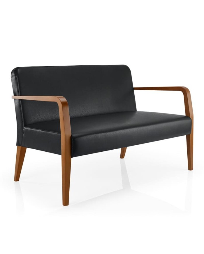 Sofá de madera tapizado dos plazas JMS Moreira ZH84B
