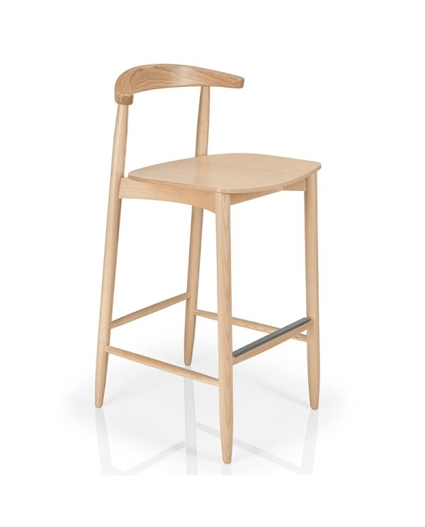 Taburete de madera y tapizado JMS Moreira M89