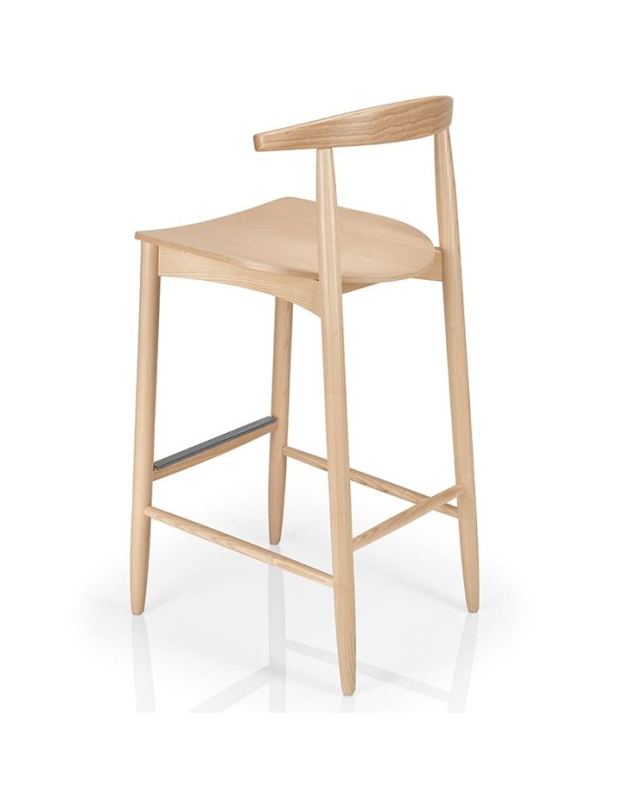 Taburete de madera y tapizado JMS Moreira M89