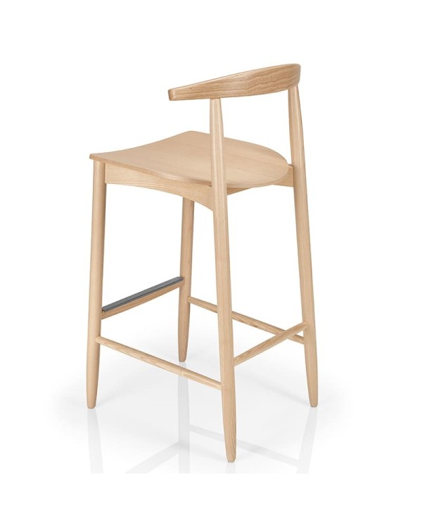 Taburete de madera y tapizado JMS Moreira M89