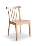 Silla de madera de haya para hogar y hostelería
