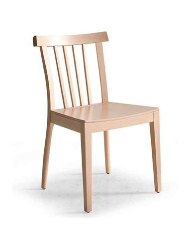 Silla de madera de haya para hogar y hostelería