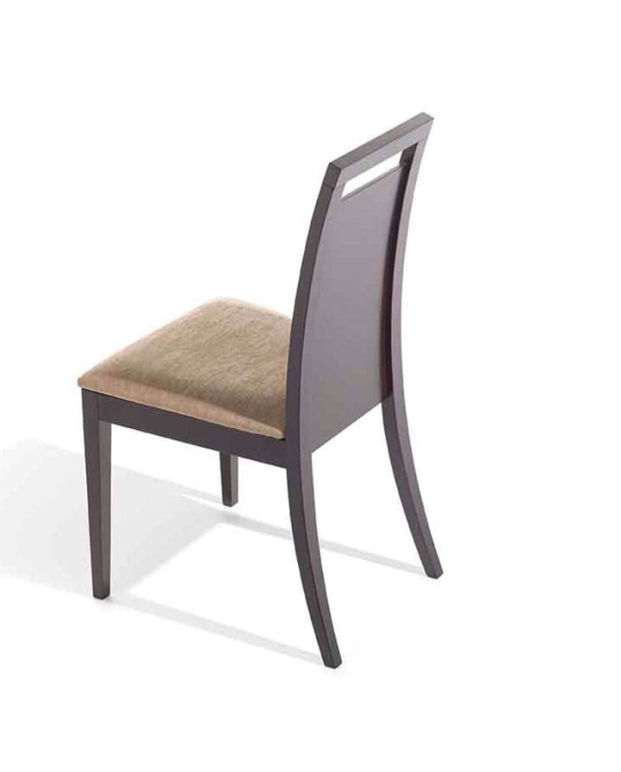 Silla de madera y tapizado B45