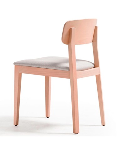 Silla tapizada con madera de haya Z07