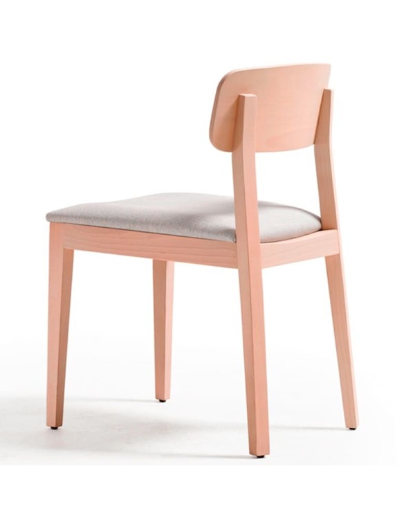 Silla tapizada con madera de haya Z07