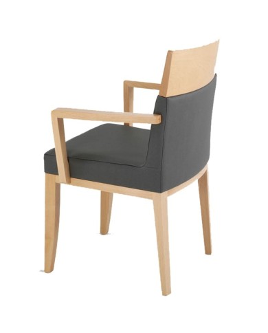 Sillón de madera y tapizado ZD43