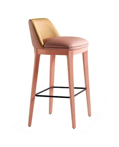 Taburete curvado tapizado para bar, restaurante, cocina y hogar