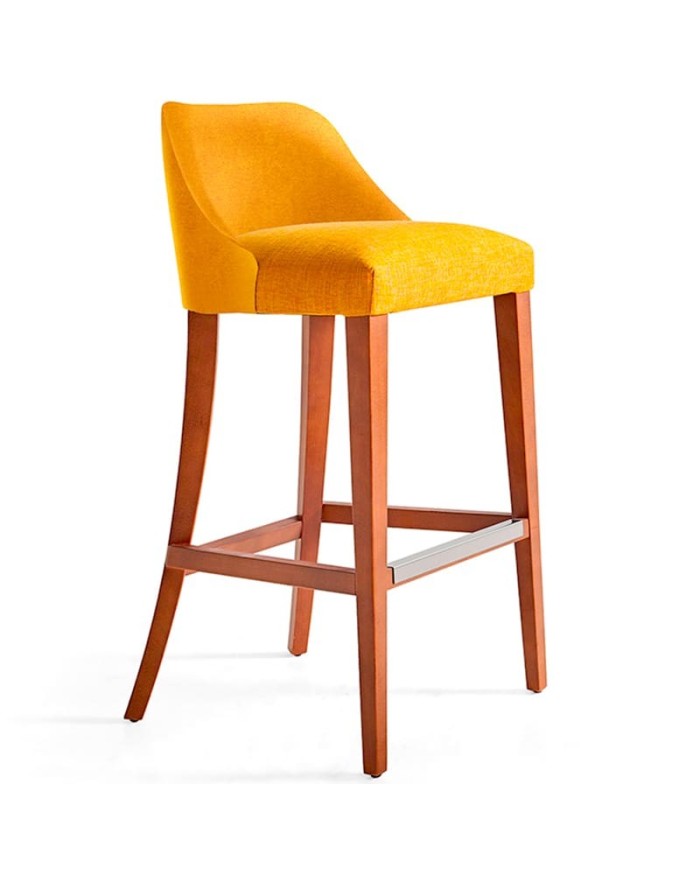 Taburete alto tapizado de hostelería, cocina y salón. Ideal para barra