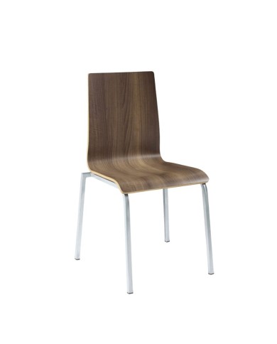 Silla míchigan m-4 laminado americano patas negras opción grises para interior Silla míchigan m-4 laminado americano patas negras opción grises para interior