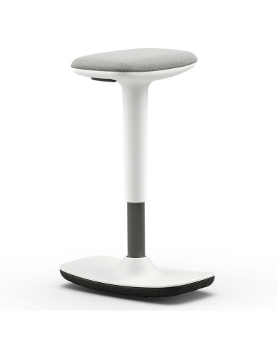 Taburete ergonómico LEO con base antideslizante y altura regulable para oficina